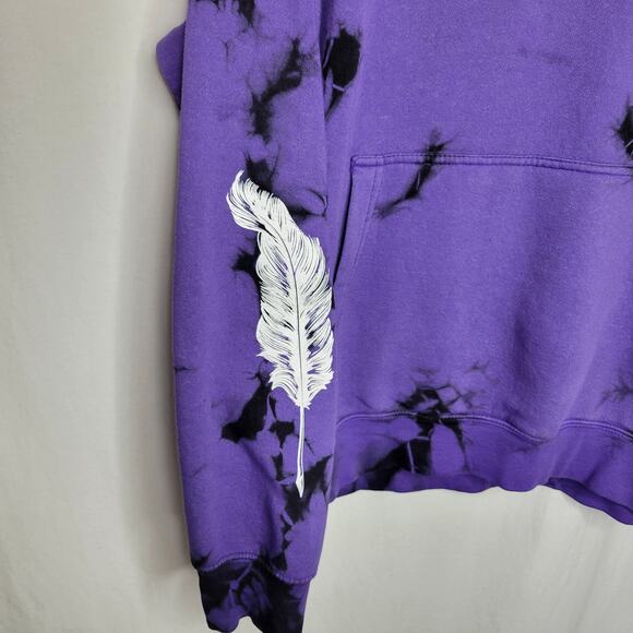 Beautiful Disaster Purple Tie Dye Know My Story Pullover Hoodie Size Curvy 2XL - Picture 5 of 10